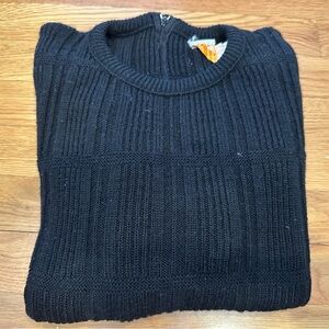 Pendleton Women's Classic Vintage Black Crewneck Sweater Size 40